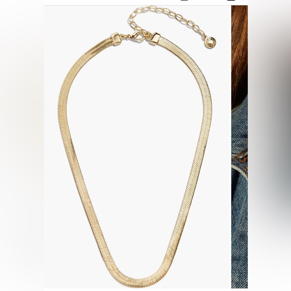 BaubleBar Jewelry - BaubleBar
Gia Herringbone Chain
Collar Necklace